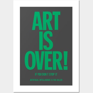 Art is over - yoko - artificial intelligence Posters and Art